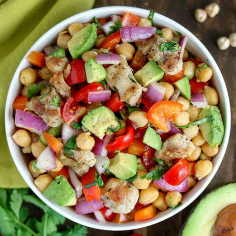 Chicken and Chick Peas Salad Recipe