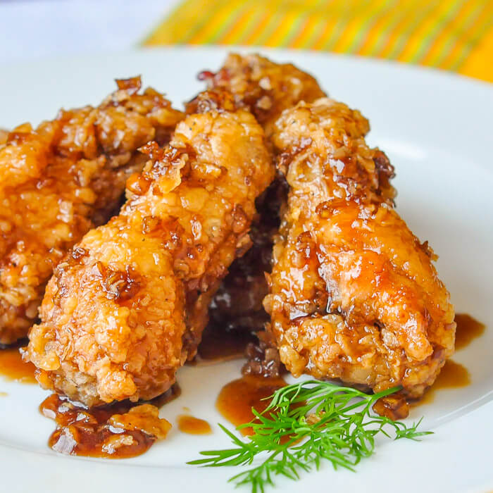 Crispy Honey Garlic Chicken Wings Recipe