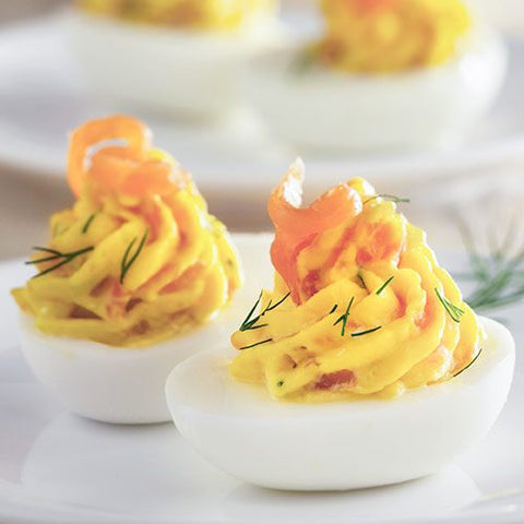 Smoked Salmon Devil Eggs