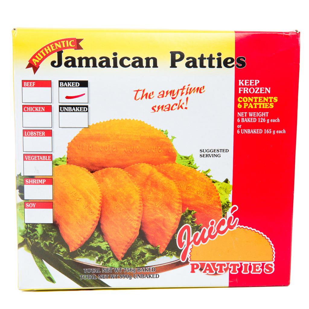 Juici Jamaican Patties - Baked 6 pack box