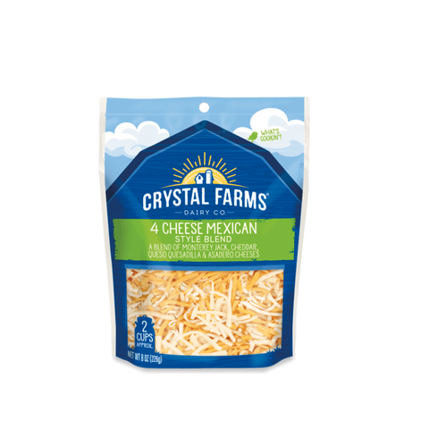 Crystal Farms 4 Cheese Mexican Style Blend