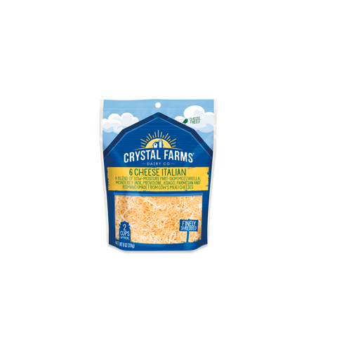 Crystal Farms 6 Cheese Italian Shredded Blend
