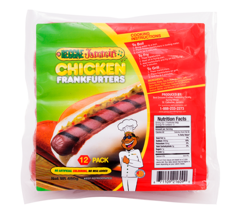 Reggae Jammin Chicken Frankfurters