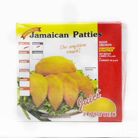Juici Jamaican Patties - Baked 6 pack box